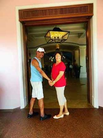 O casal Joaquim e Marilene Barbosa voltou ao hotel 50 anos depois para comemorar bodas de ouro(foto: Elizabeth Colares/EM/D.A Press) O casal Joaquim e Marilene Barbosa voltou ao hotel 50 anos depois para comemorar bodas de ouro