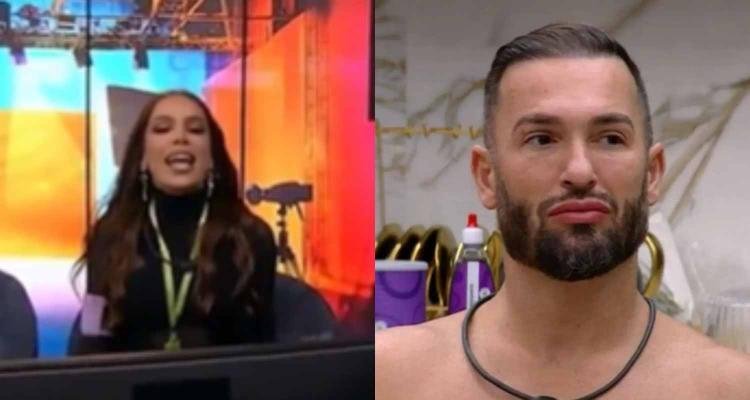 A cantora Anitta e o atleta Diego Hyp�lito