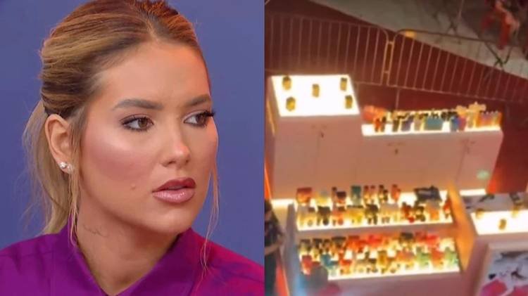 Influenciadora dividiu opini�es ao usar o local para divulgar sua marca de cosm�ticos