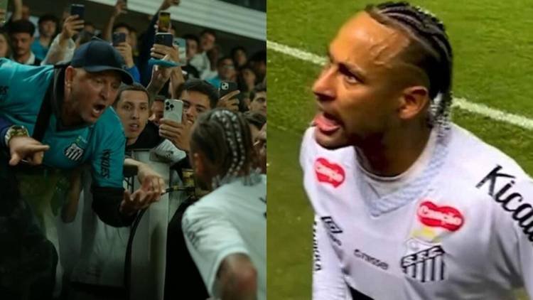 Conflito entre jogador do Santos e torcedor do clube movimentou redes sociais e imprensa