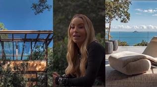 Danielle Winits abre mansão no Rio e impressiona com vista deslumbrante