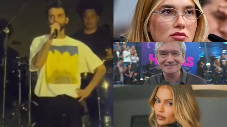 Cantor n�o perdeu a oportunidade de demonstrar seu descontentamento com os artistas