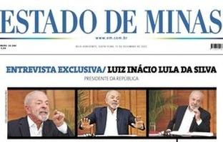 CONFIRA A CAPA DO ESTADO DE MINAS DO DIA 12/12/2025