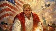 Trump se ilustra como Jesus Cristo em montagem postada nas redes - foto: Reprodu��o / Truth Social