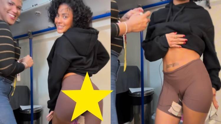 Atriz rebateu as críticas de que não tinha o bumbum grande