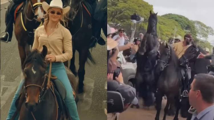 Episódio aconteceu durante a 'Cavalgada do Imperador', comandada por Gusttavo Lima em Barretos