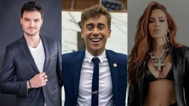 Nikolas Ferreira dispara contra Anitta e Felipe Neto