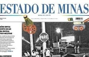 CONFIRA A CAPA DO ESTADO DE MINAS DO DIA 14/04/2026