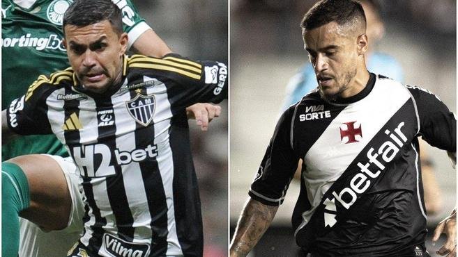 Atltico x Vasco: desfalques e provveis escalaes pelo Brasileiro