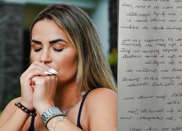 Deolane escreve carta à mão e contraria investigações da polícia
