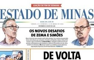 Confira a capa do Estado de Minas do dia 21/03/2026