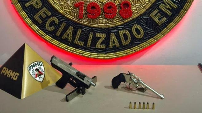 Homem � preso ao vender armas de fogo no bairro Eldorado, em Contagem