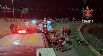 Jovem � salvo ap�s se afogar pr�ximo � Ponte JK