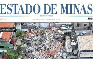 Confira a capa do Estado de Minas do dia 06/03/2026