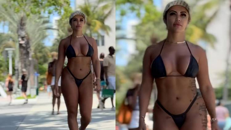 Influenciadora relata rotina em Londres e sai de biquíni em onda de calor
