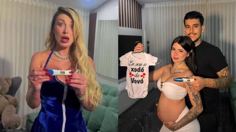 Arthur Urach de 21 anos e sua namorada, Maya Braga, de 20, estão esperando um bebê