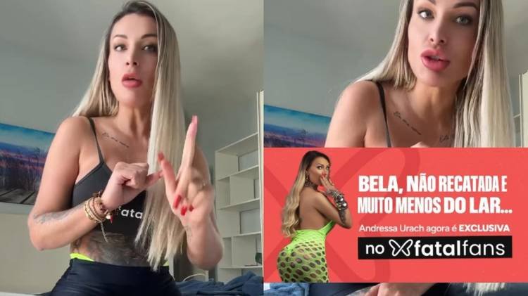 Andressa Urach tem outdoor barrado em Mercad�o de Madureira e acusa censura