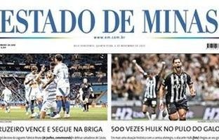 CONFIRA A CAPA DO ESTADO DE MINAS DO DIA 06/11/2025