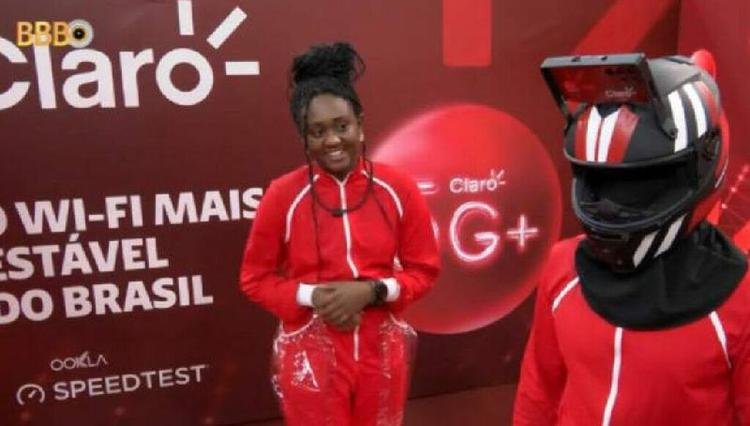 Sarah Aline e Ricardo vencem a Prova do Anjo desta sexta no BBB 23 (Reprodu��o: Globoplay)