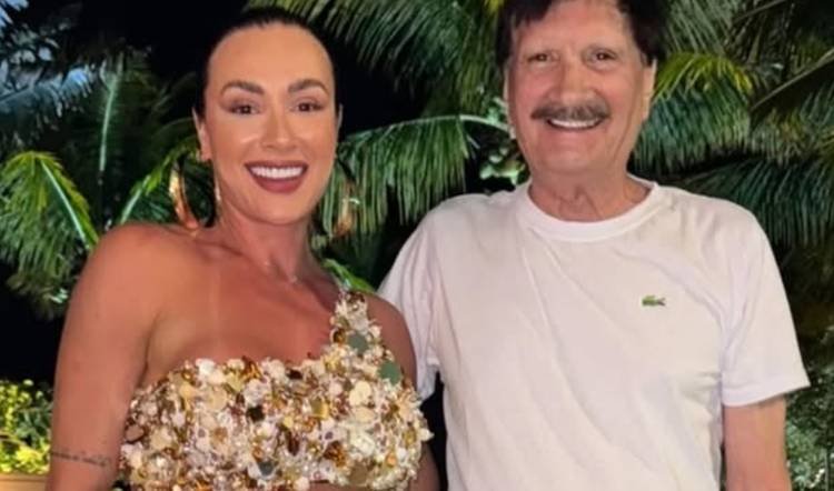 Juju Salimeni e seu Pai