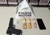 Pol�cia Militar prende homem e apreende crack e simulacro de arma em S�o Domingos do Prata