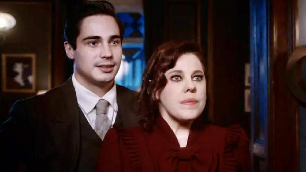 Úrsula (Bárbara Paz) e Joaquim (Danilo Mesquita) em Além da Ilusão  (Foto: Divulgação/TV Globo )