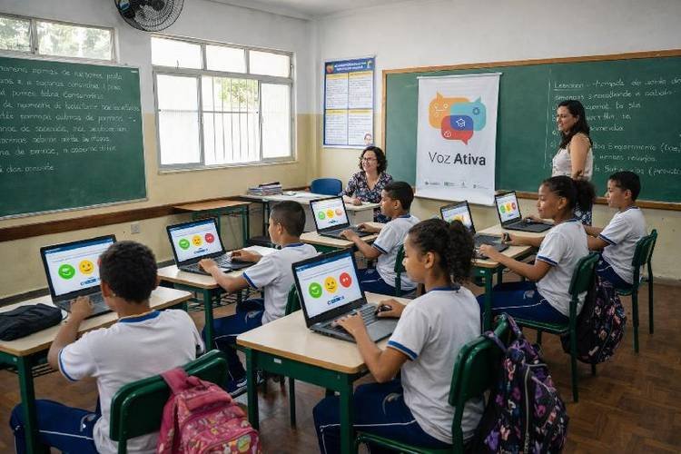 Alunos participam de projeto para mapear clima escolar