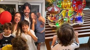 Filho de Alexandre Pato chama atenção em aniversário com Patrícia Abravanel