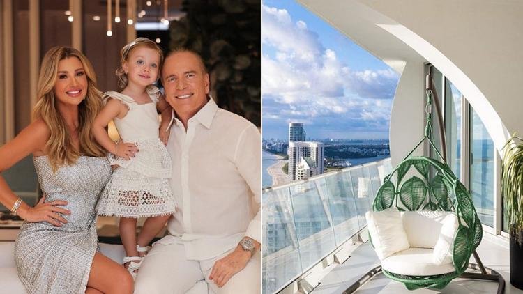 Ana Paula Siebert e Roberto Justus tem uma cobertura em Miami