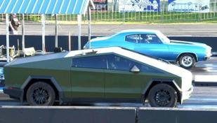Cybertruck perde em arrancada para cl�ssico americano