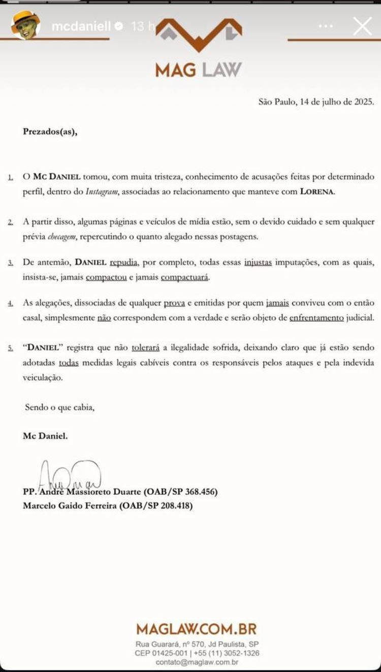 MC Daniel: Reprodu��o/ Instagram