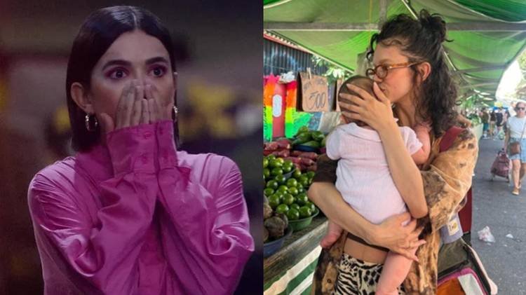 Cantora � mam�e de Nara, de 7 meses, fruto de seu relacionamento com Jullio Reis