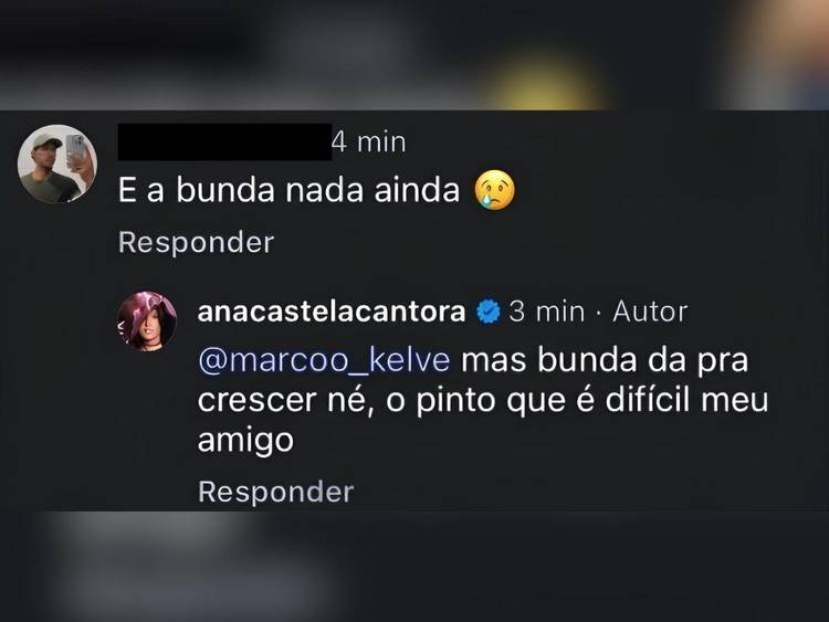 Resposta de Ana Castela 