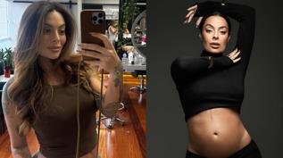Gr�vida, ex-BBB Monique Amin exalta novas curvas e mostra antes e depois