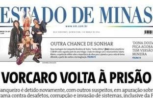 CONFIRA A CAPA DO ESTADO DE MINAS DO DIA 05/03/2026