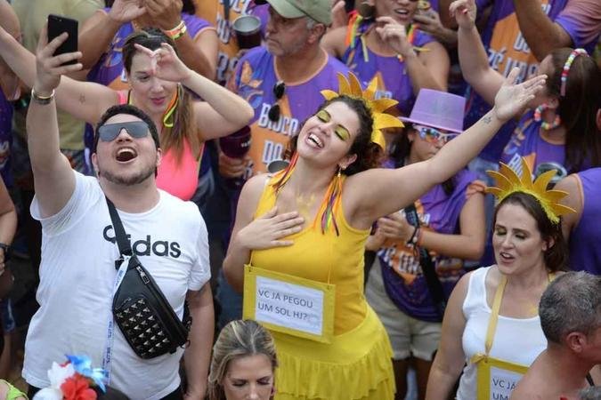 Bloco da Calixto, na Savassi, neste s�bado (18/2)Tulio Santos/EM/D.A Press