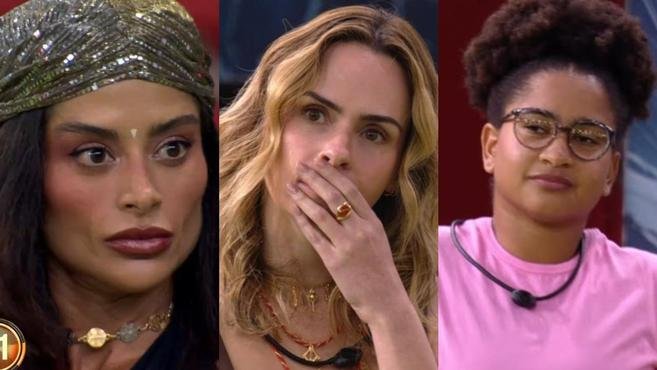 BBB 26: parcial aponta empate t�cnico ap�s briga ao vivo entre emparedadas