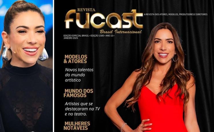 Em alta no SBT, Patr�cia Abravanel posa para capa da 