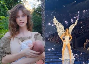 Modelo da Victoria's Secret volta à passarela 6 semanas após dar à luz