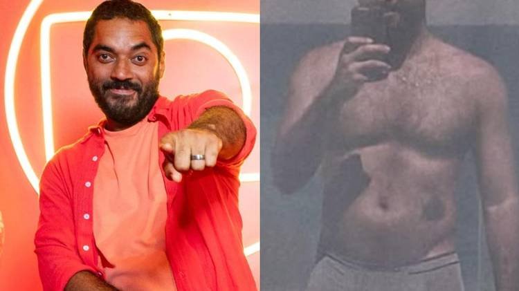 Thom�s Aquino esquentou o clima nesta quarta-feira (3) com clique ousado