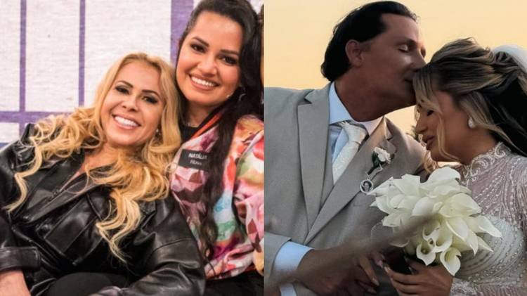 Nat�lia Sarraf e Ricardo Lago oficializaram a uni�o nesta segunda-feira (25)