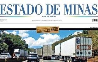 Confira a capa do Estado de Minas do dia 07/12/2025