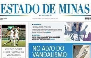 Capa impressa do Estado de Minas de 3/4/2026