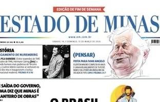 CONFIRA A CAPA DO ESTADO DE MINAS DO DIA 14/03/2026