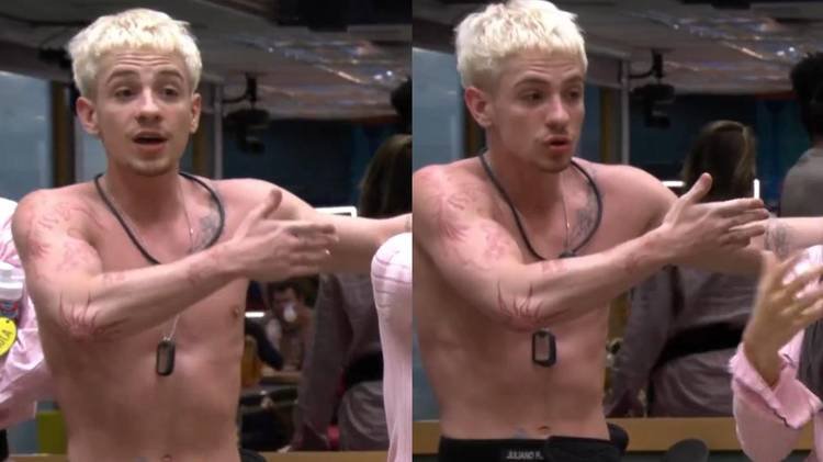 Dan�arino ficou indignado com a sujeira do banheiro reservado