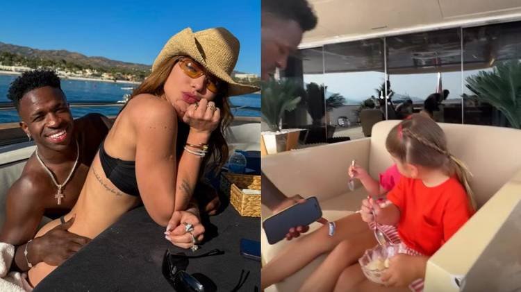 Craque foi visto interagindo com Maria Alice e Maria Flor nesta sexta-feira (17)