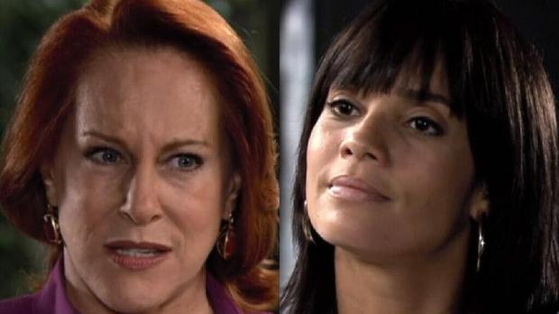Vilma (Lucinha Lins) e Ivonete (Amanda Lee) de Chamas da Vida