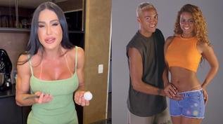 Gracyanne choca ao falar sobre trisal com Belo e Viviane Arajo