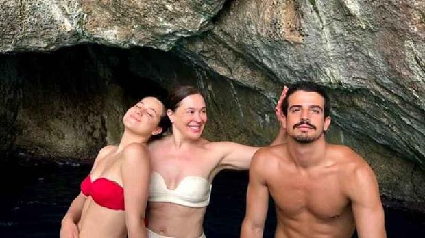 Sophia Raia, Claudia Raia e Enzo Celulari 