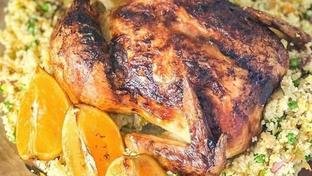 Receitas de Natal: frango assado com espumante e laranja
